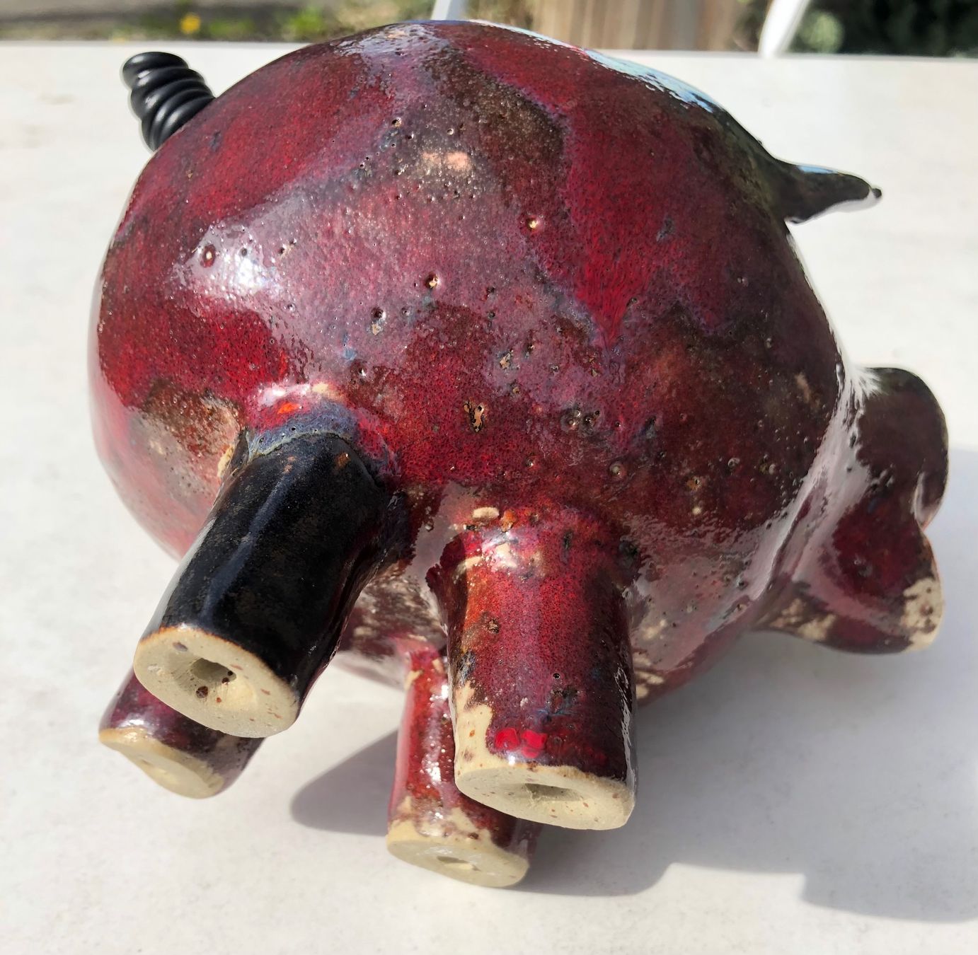 Statuette: Glücksschweinchen aus Keramik – Usato da Niederlenz venduto da lil_jxk8 6