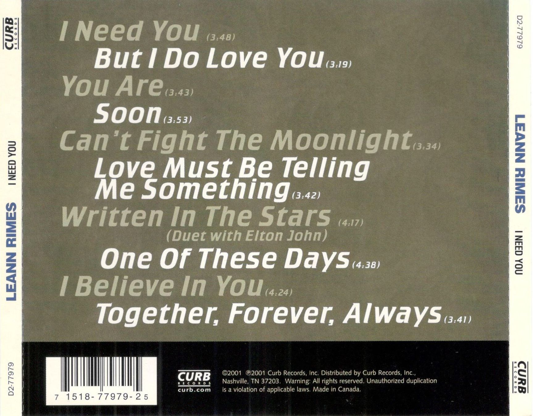 CDs: LeAnn Rimes CD I Need You – Gebraucht aus St. Margarethen TG von ursk10 1