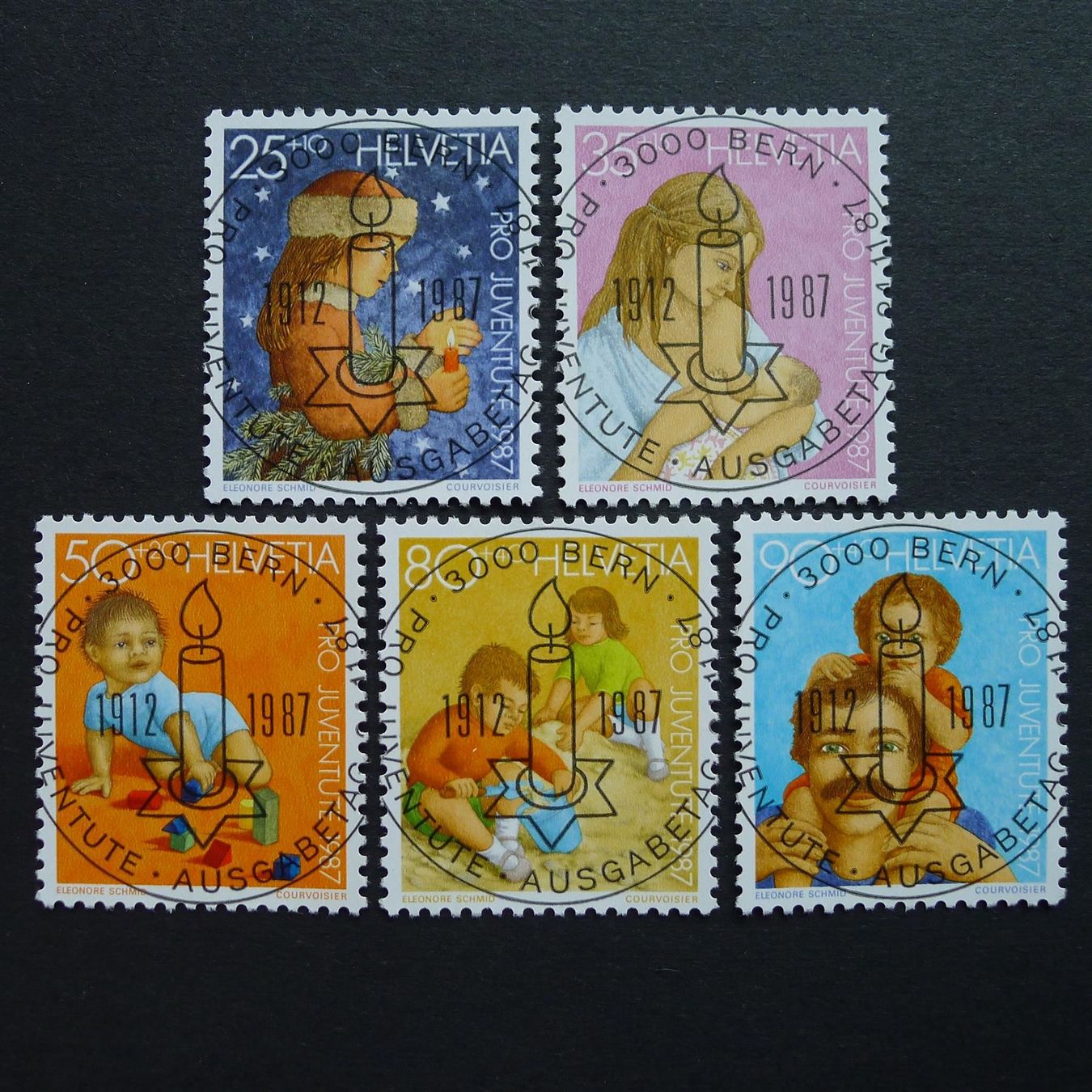 Tutti i francobolli: 1987 PJ, Ersttag-Vollstempel, Kind – Usato da Ebikon venduto da SilvioFreund