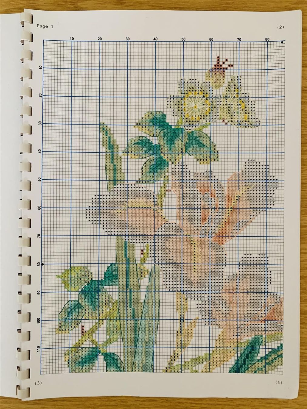 Kit bricolage: Kreuzstich/Cross Stich Blumen mit Vogel – Nuovo e nell'imballaggio originale da Rikon im Tösstal venduto da Alpenmutz 2