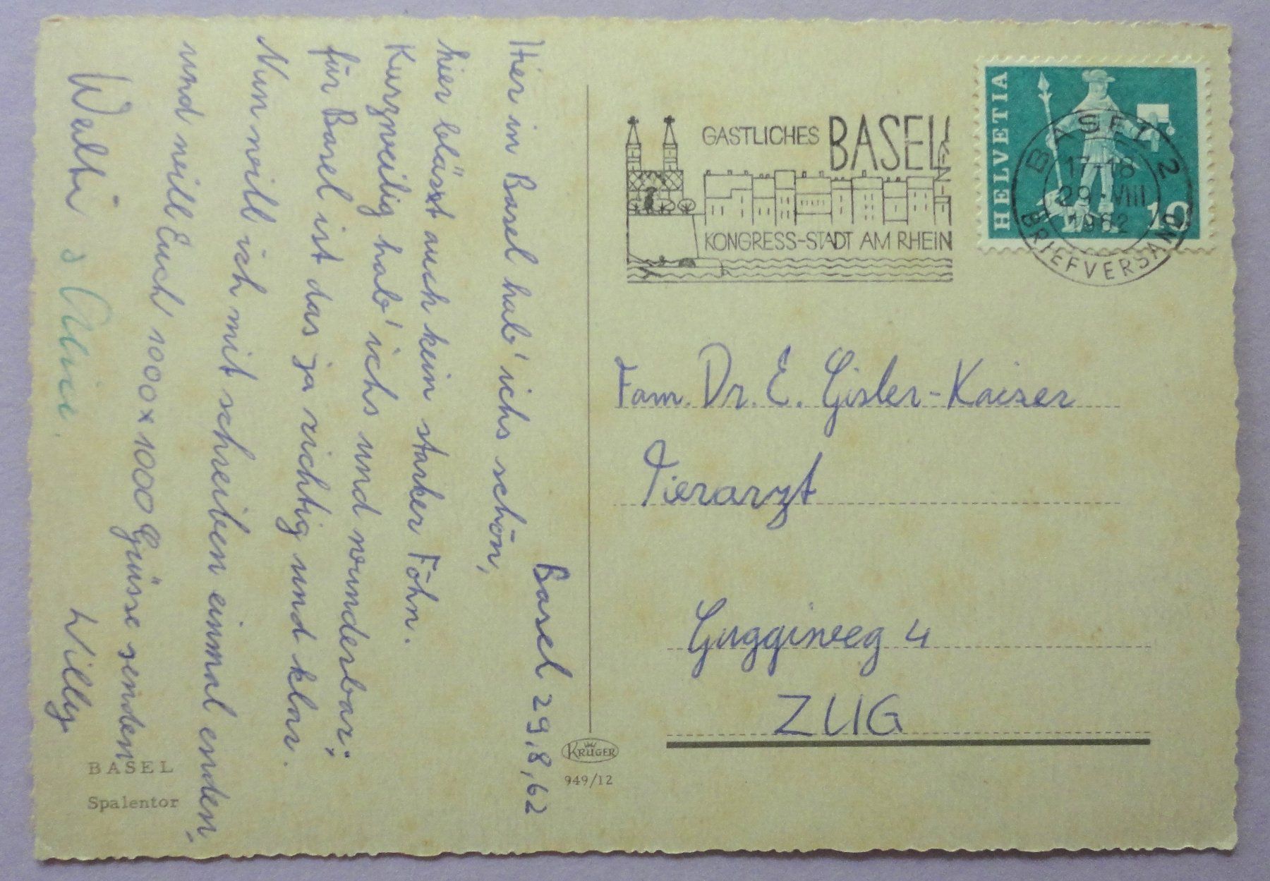 Cartes postales: Basel, Spalentor – D'occasion à Fétigny par Billy2miny 1