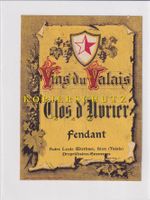 Etikette für Wein - Clos d'Uvrier (Fendant) /bd