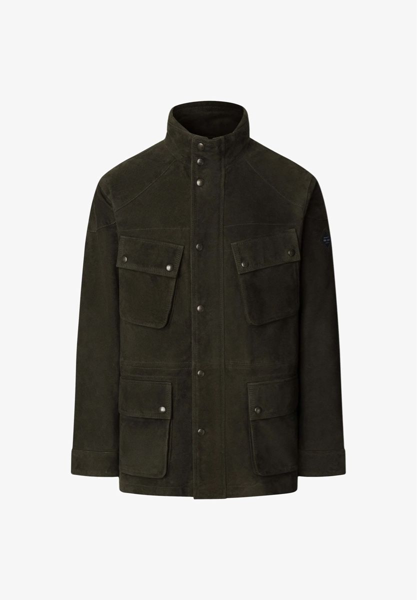Hackett Giacche: Hackett London Lederjacke - forest night green – Nuovo e nell'imballaggio originale da Wittenbach venduto da bes_k8vr 1