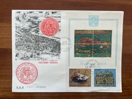 FDC Vatikan 1972 mit Block  (R807)