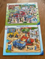 2  Ravensburger Puzzle, 4+, Baustelle/Polizei