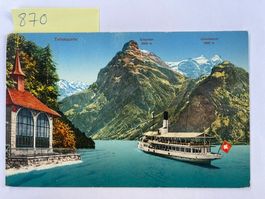 alte Ansichtskarte Vierwaldstättersee Tellskapelle, 195X