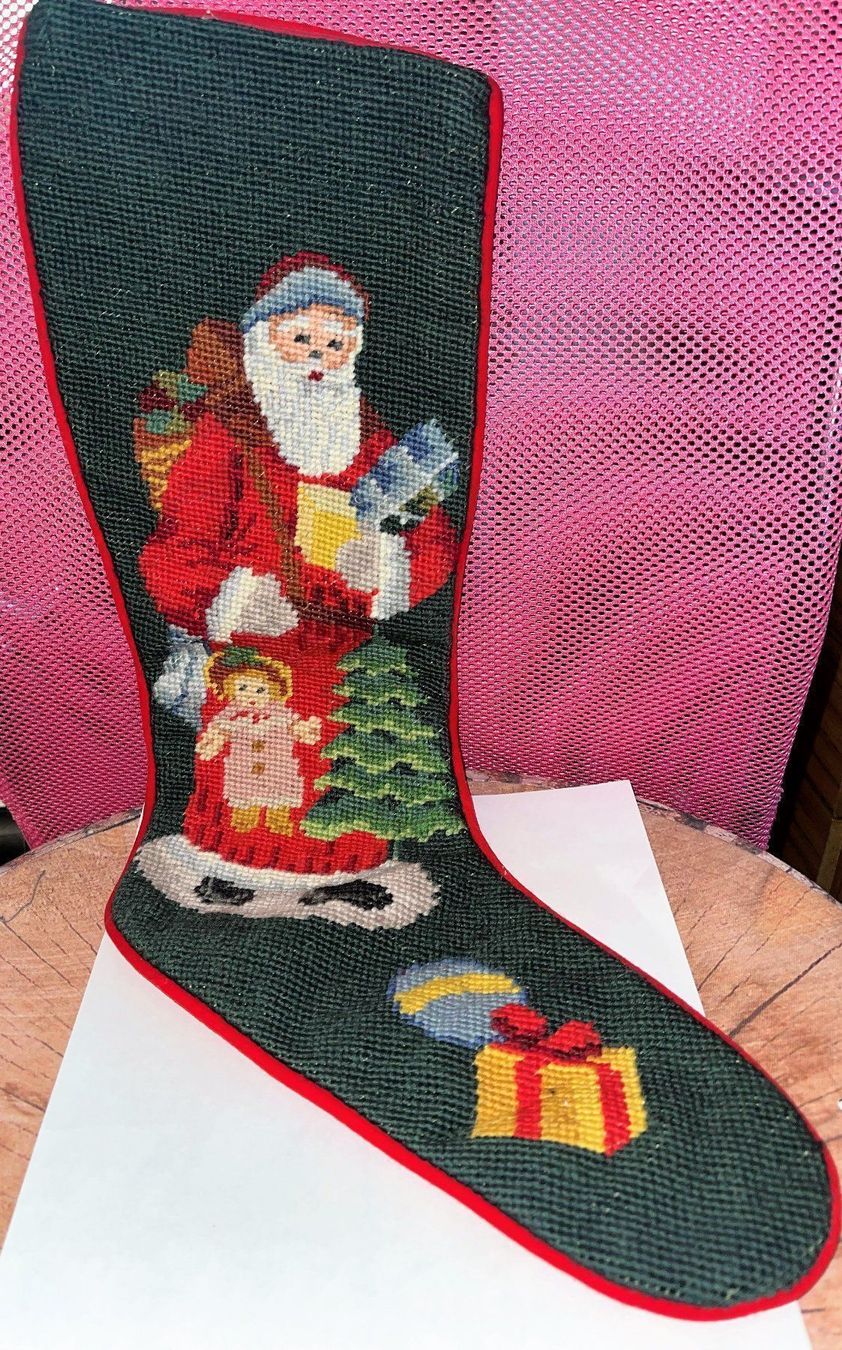 Toutes les décorations: Klaussack Stiefel Samet L 53 cm. – Neuf (Voir description) à Lutzenberg par Truhe