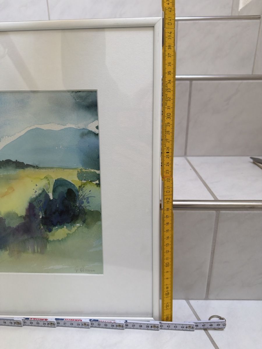 Dipinti: Gilbert Hennin, Aquarell, Landschaft. – Usato da Biberist venduto da Momo33 6