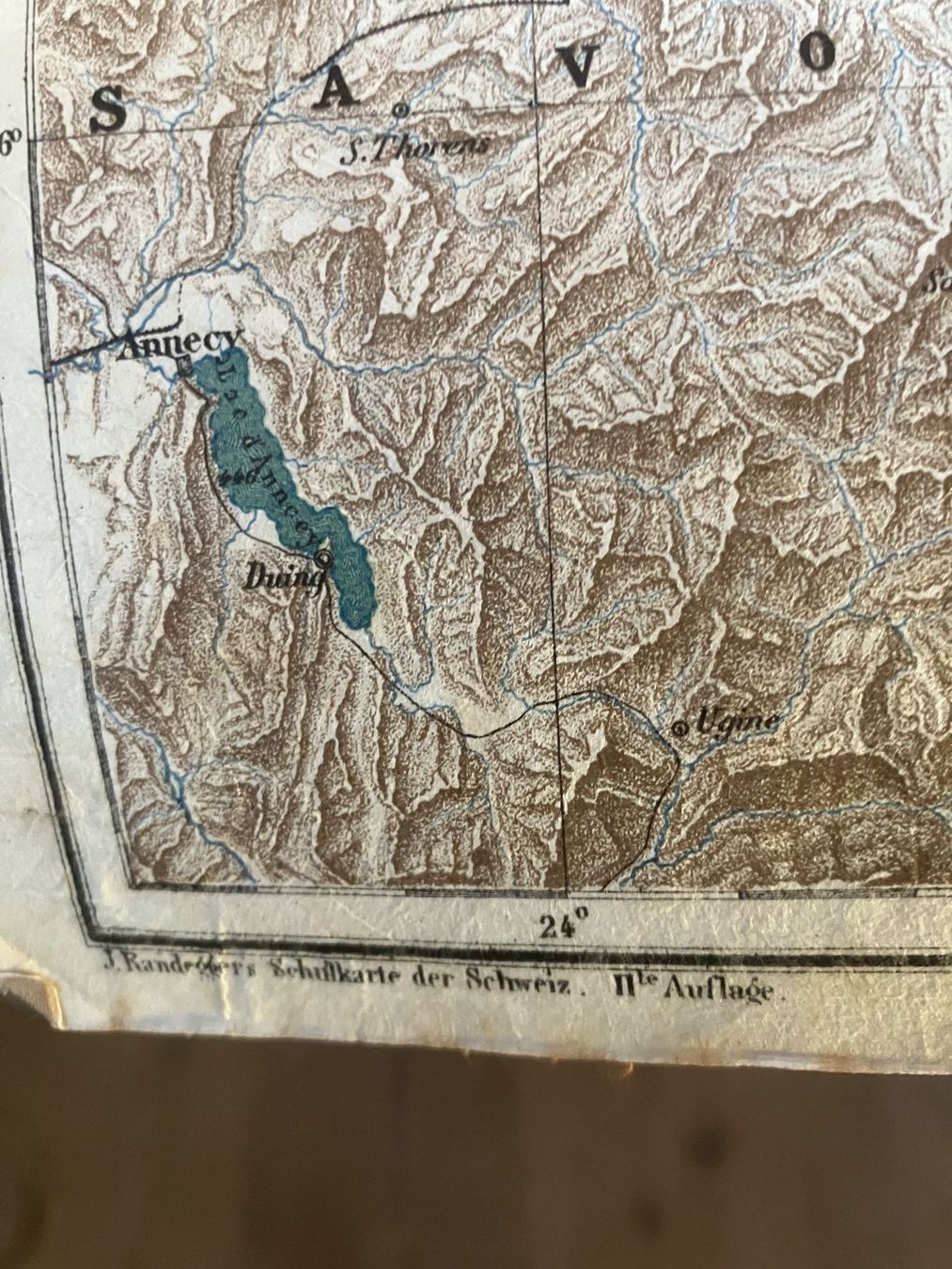 Landkarten & Atlanten: Karte der Schweiz von J.Randegger – Gebraucht aus ZUERICH von Carolus1 5