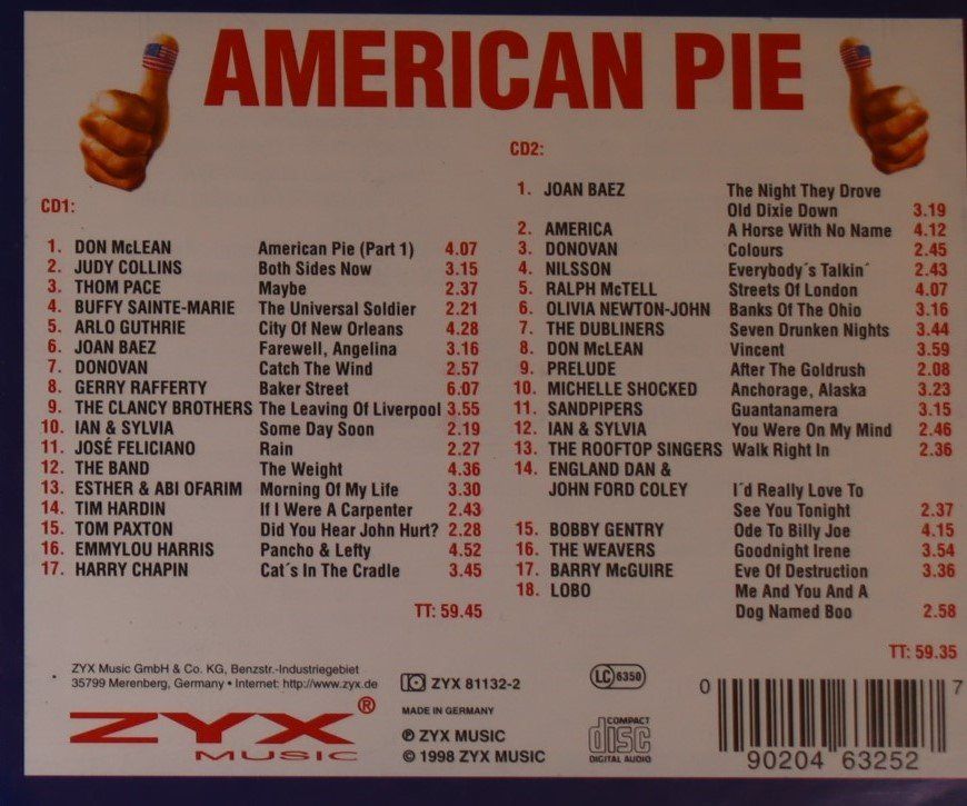 CD: American Pie – Usato da Luzern venduto da CONTENTI 2