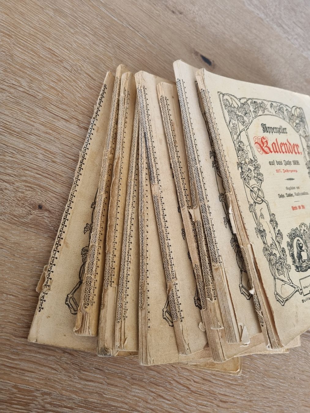 Calendari: 10 Appenzellerkalender antic 1930-1939 – Usato da Abtwil SG venduto da danikari 9