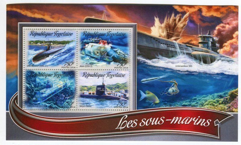 Tutti i francobolli: Block "U-Boote". Togo. – Nuovo e nell'imballaggio originale da Basel venduto da Butsch5