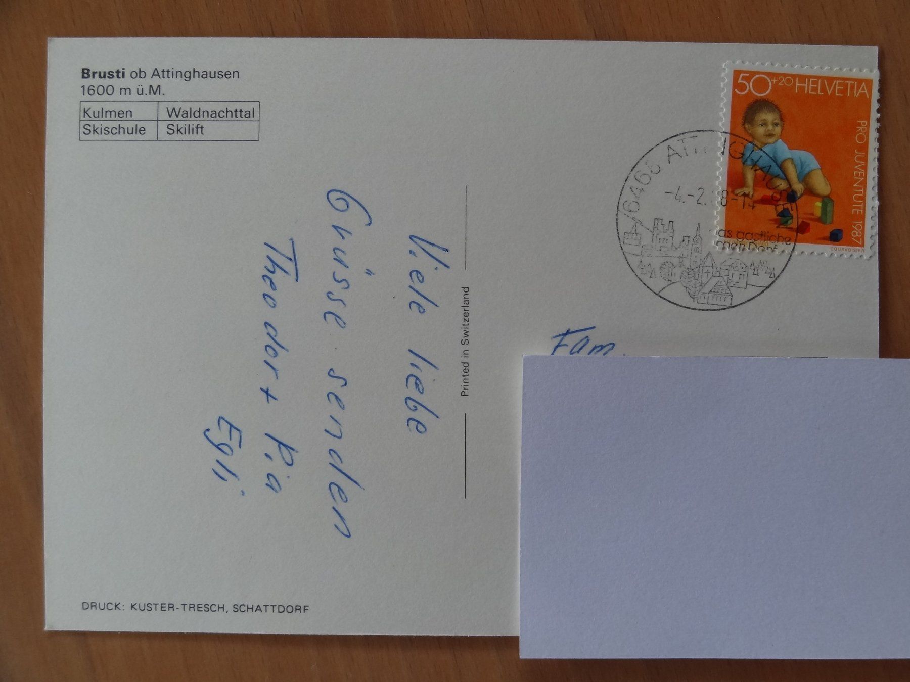 Cartoline postali: Brusti ob Attinghausen - URI – Usato da St Léonard venduto da Riglin 1