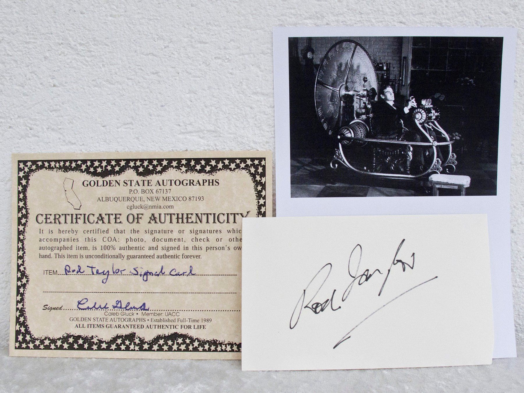 ROD TAYLOR Autogramm Zeitmaschine Die Vögel Hitchcock Wells (Gebraucht ...