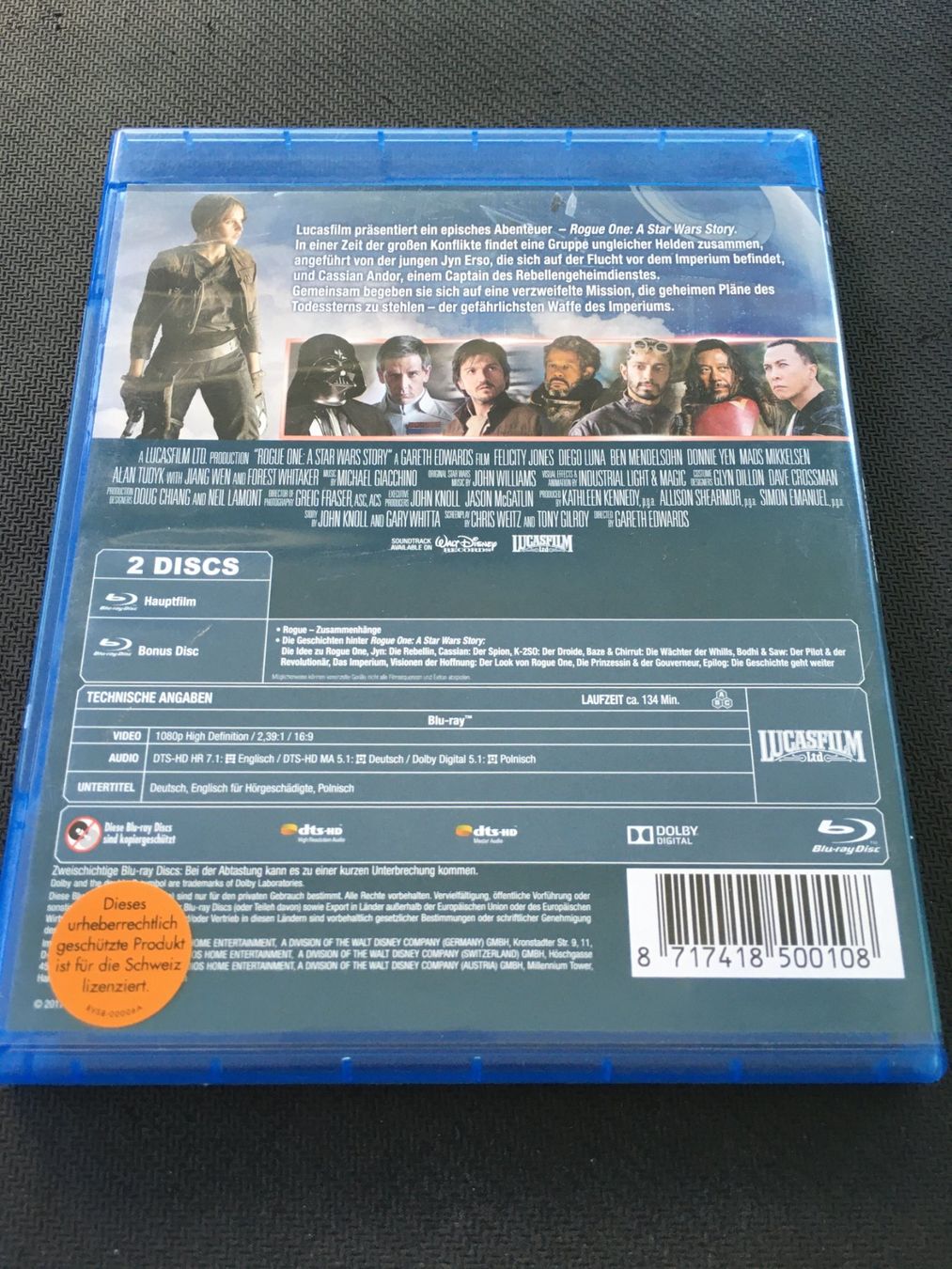 Tutti i DVDs: Star Wars Rogue One [Blu-ray] – Usato da St.Gallen venduto da MedienJoe 1