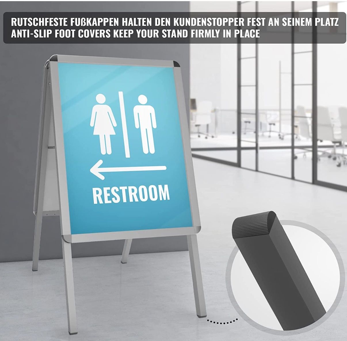 Ladenausstattungen & Messebau: Kundenstopper - DIN A1, Doppelseitig, Klappbar, Outdoor – Neu und originalverpackt aus Bülach von StoreInShop.com 9