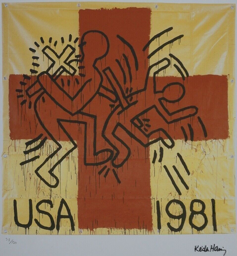 Foto & Immagini: KEITH HARING   HANNUMMERIERT DRUCKSIGNIERT – Usato da Gersau venduto da grafik-kunst 1