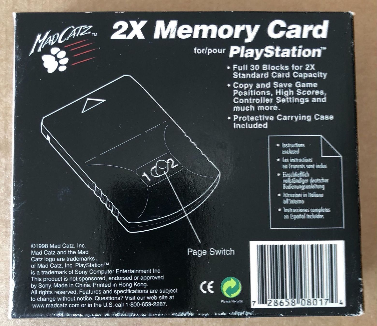Sony Memory unit & Memory card: Memory Card für Sony PlayStation – Usato da Kestenholz venduto da Dickies09 2