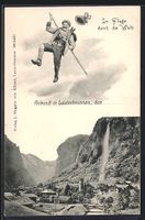Lauterbrunnen, Fliegender Mann über der