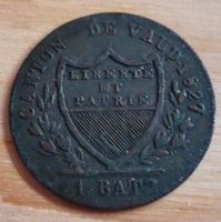 1 Batzen Kanton Waadt, 1827
