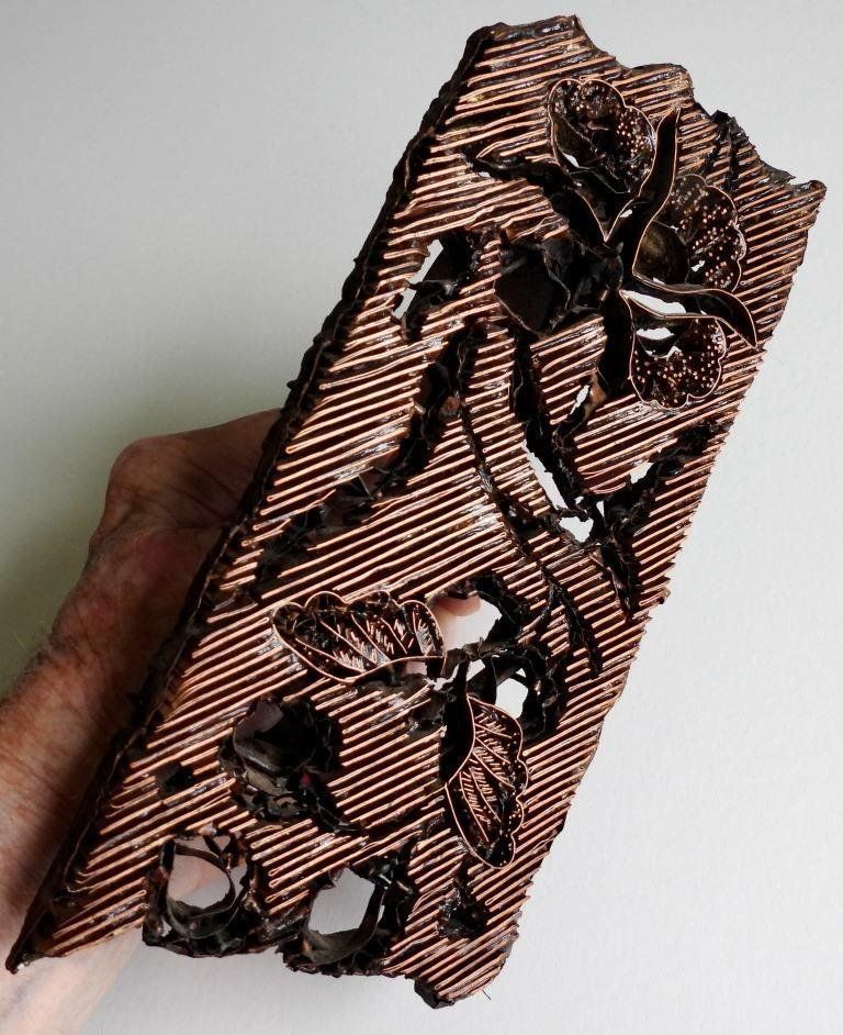 Timbri: 2 antike Batik-Druckstempel, Java 1920er Jahre – Usato da Bürglen venduto da holarctic 1