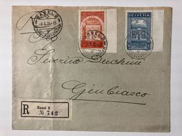 FDC 1924, Serie UPU, Kat. 167-68, KP 325.--