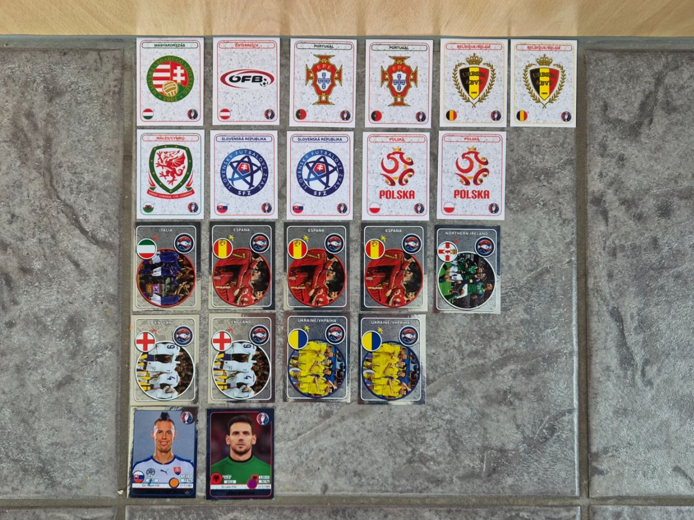 Panini Carte collezionabili: Diverse Panini Bilder Euro 2016 Frankreich – Usato da Kreuzlingen venduto da LeslieBar