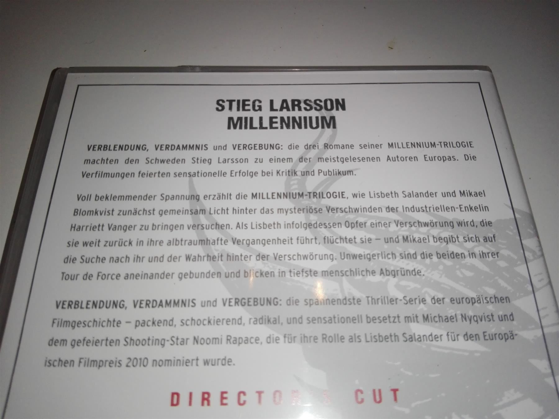 Alle DVDs: Stieg Larsson Millennium (Directors Cut) – Gebraucht aus St. Gallen von elk2021 2