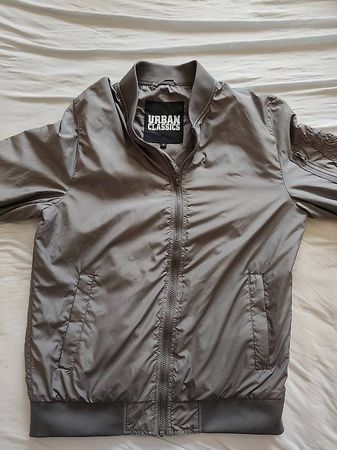 Urban Classics ZIP-Jacke Grösse M grau 100% Polyester 