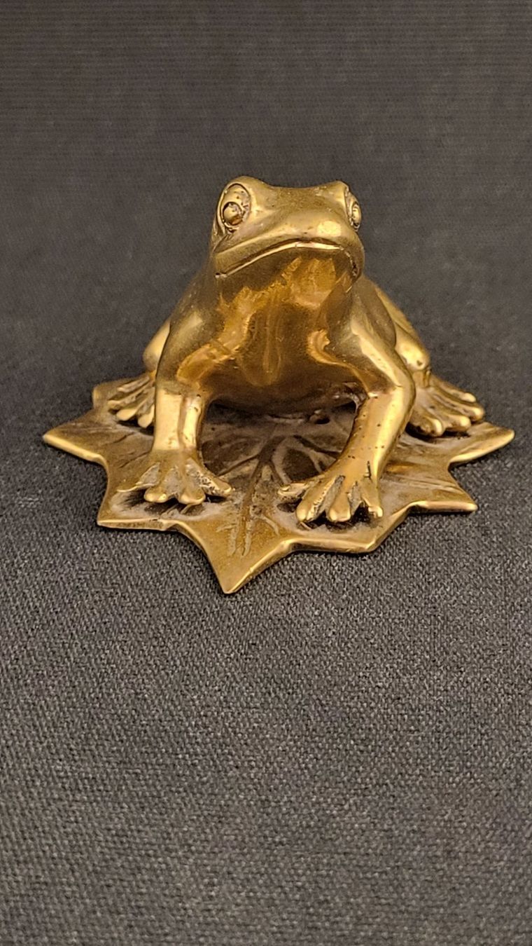 Statuette: Messing-Frosch – Usato da Basel venduto da spinne02 1