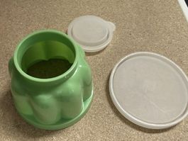 Retro Dessertfoermli Set, 6 Stueck, mit Deckel, Top!