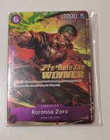 Roronoa Zoro P-045 Pre-Release WINNER Promo SEALED OVP