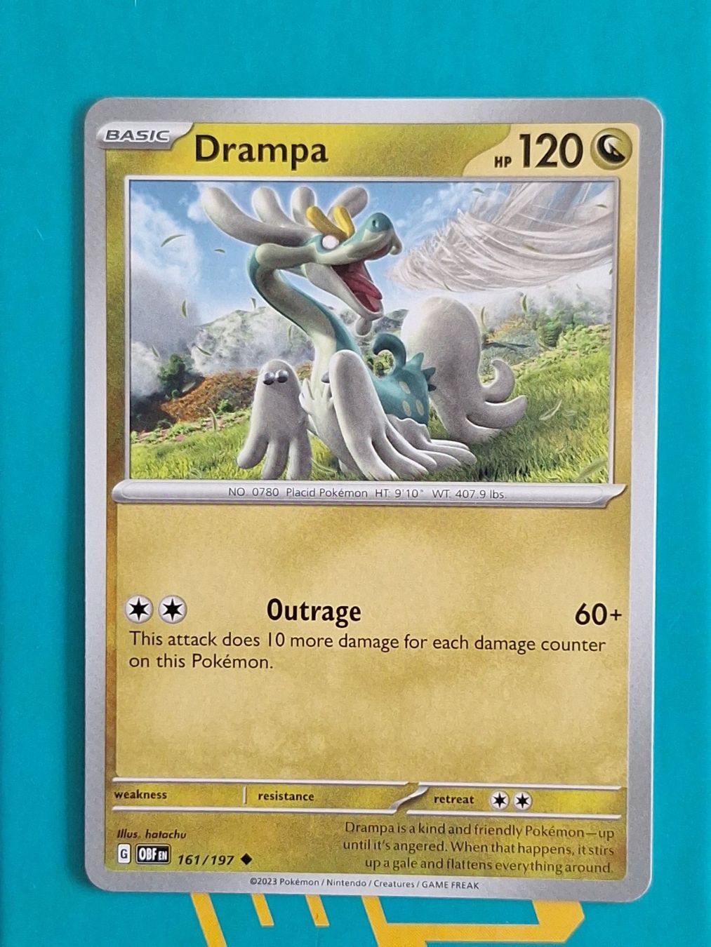 Pokémon Carte collezionabili: Drampa - Pokemon Obsidian Flames – Usato da Altstätten SG venduto da GGsGameshop