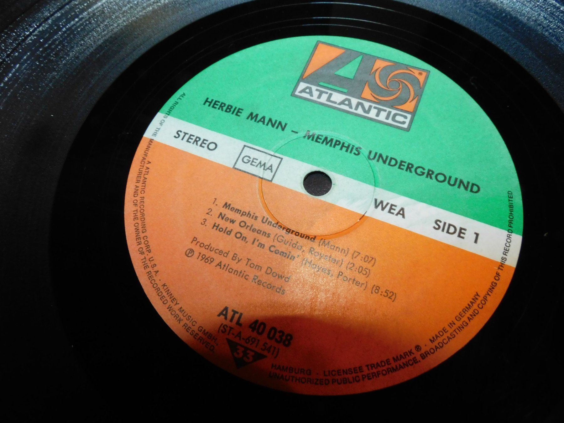 Dischi in vinile: LP - 1969 Herbie Mann - Memphis Underground - Schallplatte – Usato da Sursee venduto da 76 6