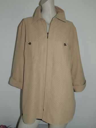 SCHÖNE JACKE "CANDA"  VELOURSLEDER-OPTIK C&A NEU L