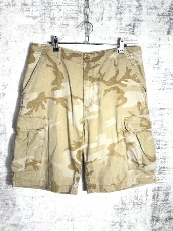 Y2K CARHARTT CAMO CARGO BERMUDA SHORTS SZ: 32
