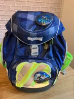 Ergobag Schulrucksack, blau kariert, good condition