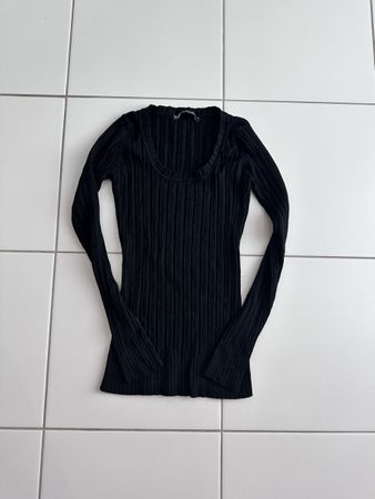 Schwarzes Top von Zebra