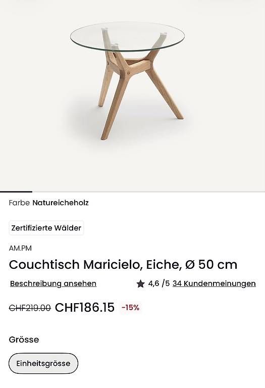 Tavoli: Couch-/Beistelltisch  – Usato da Bern venduto da Gabi_30 4