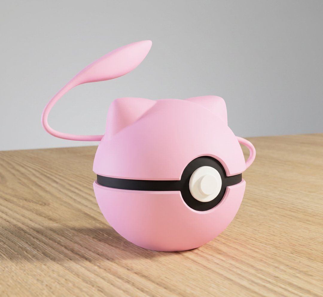 Statuette: Pokeball Mew - 3D Printed – Nuovo (secondo la descrizione) da Ligornetto venduto da Nero_Forma_3D