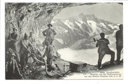Jungfraubahn (BE) Station Eismeer - Arbeiter - Bohrmaschine