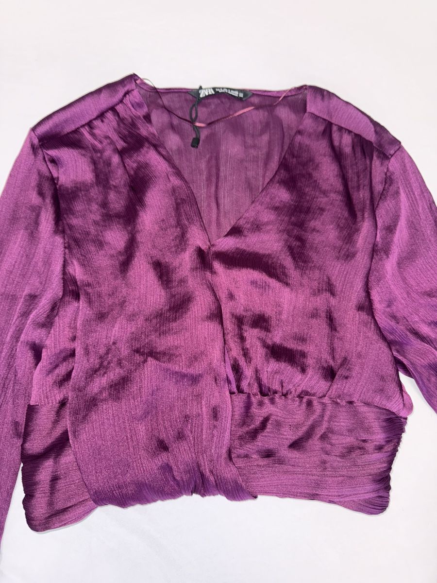Zara Blusen: ZARA Damen Bluse lila Grösse S – Neu (gemäss Beschreibung) aus Winterthur von fij_f65r 2