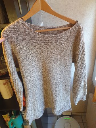 Boho-Strickpulli, Grösse M, Beige-Braun, Top Zustand!