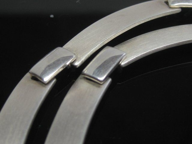 Catenine: Silber Kette Collier 925  flache Elemente / 27.43 g – Usato da Ermatingen venduto da Decovin 2
