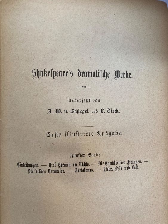 Livres: Shakespeare's dramatische Werke - 5 Bände – D'occasion à zürich par papalapa 7