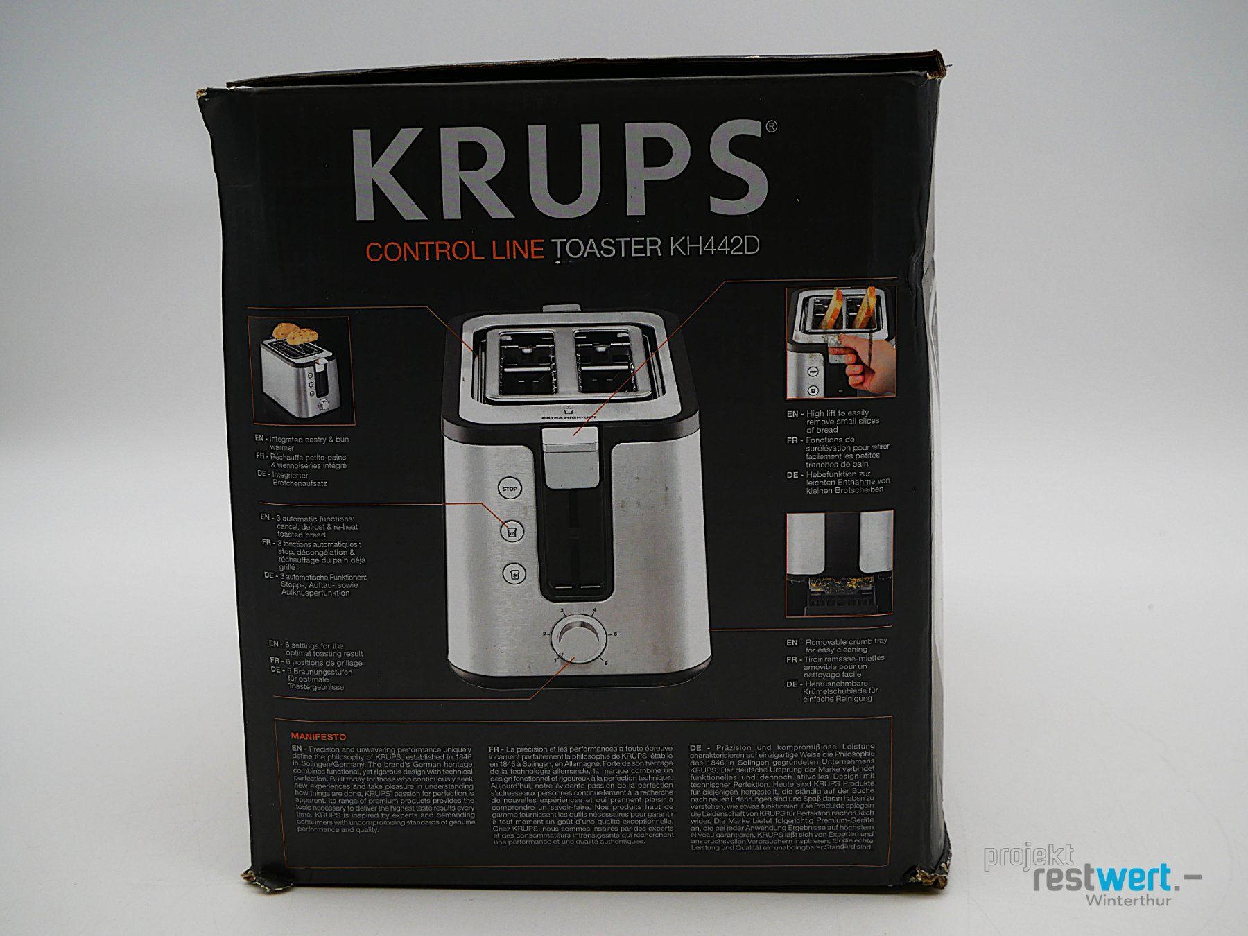 Krups Elettrodomestici da cucina: KRUPS Control Line Toaster KH442D – Nuovo (secondo la descrizione) da Winterthur venduto da Restwert_Winterthur 5