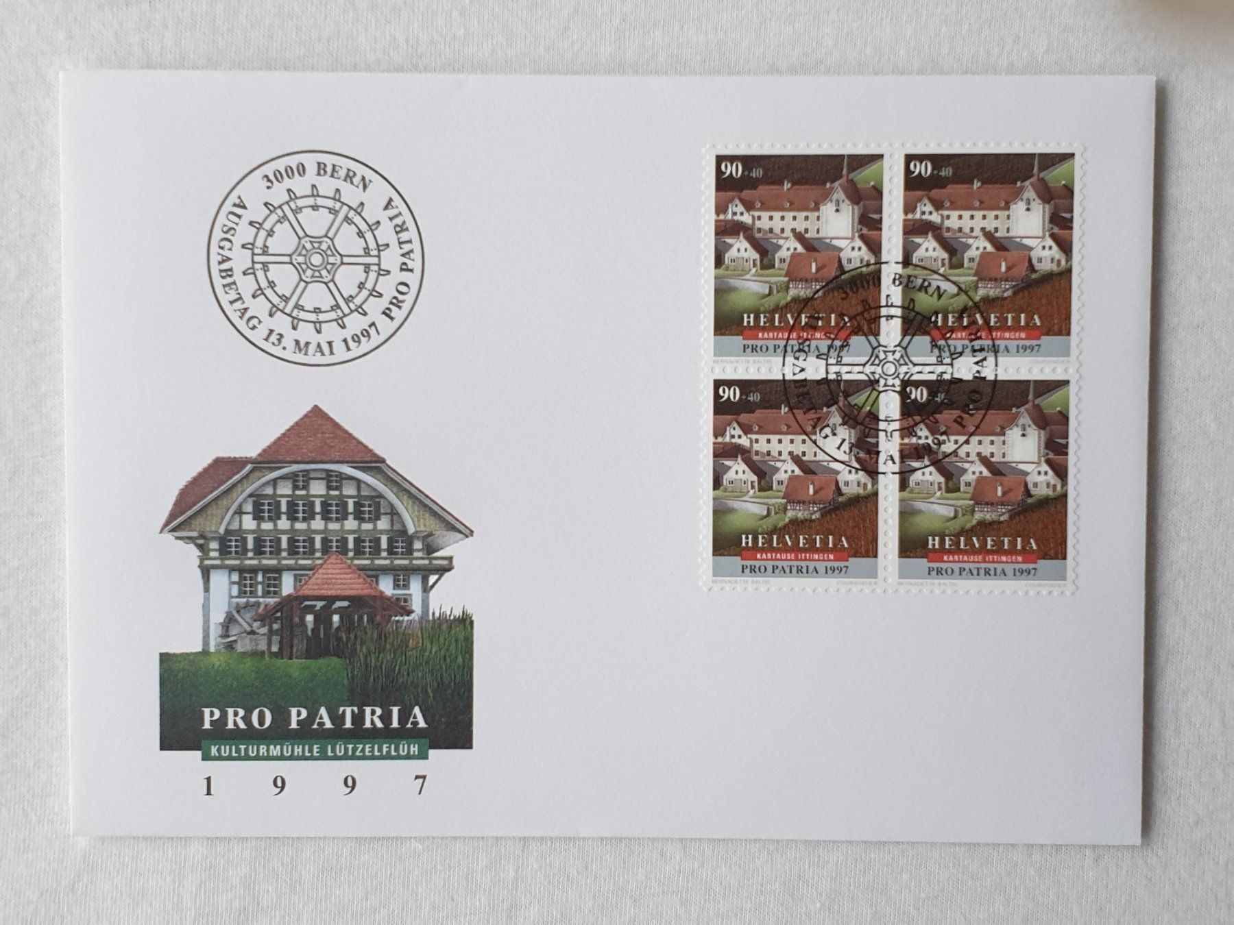 Tutti i francobolli: (148)   Pro Patria 1997 mit ET Stempel – Usato da Schwarzhäusern venduto da Inot3 7