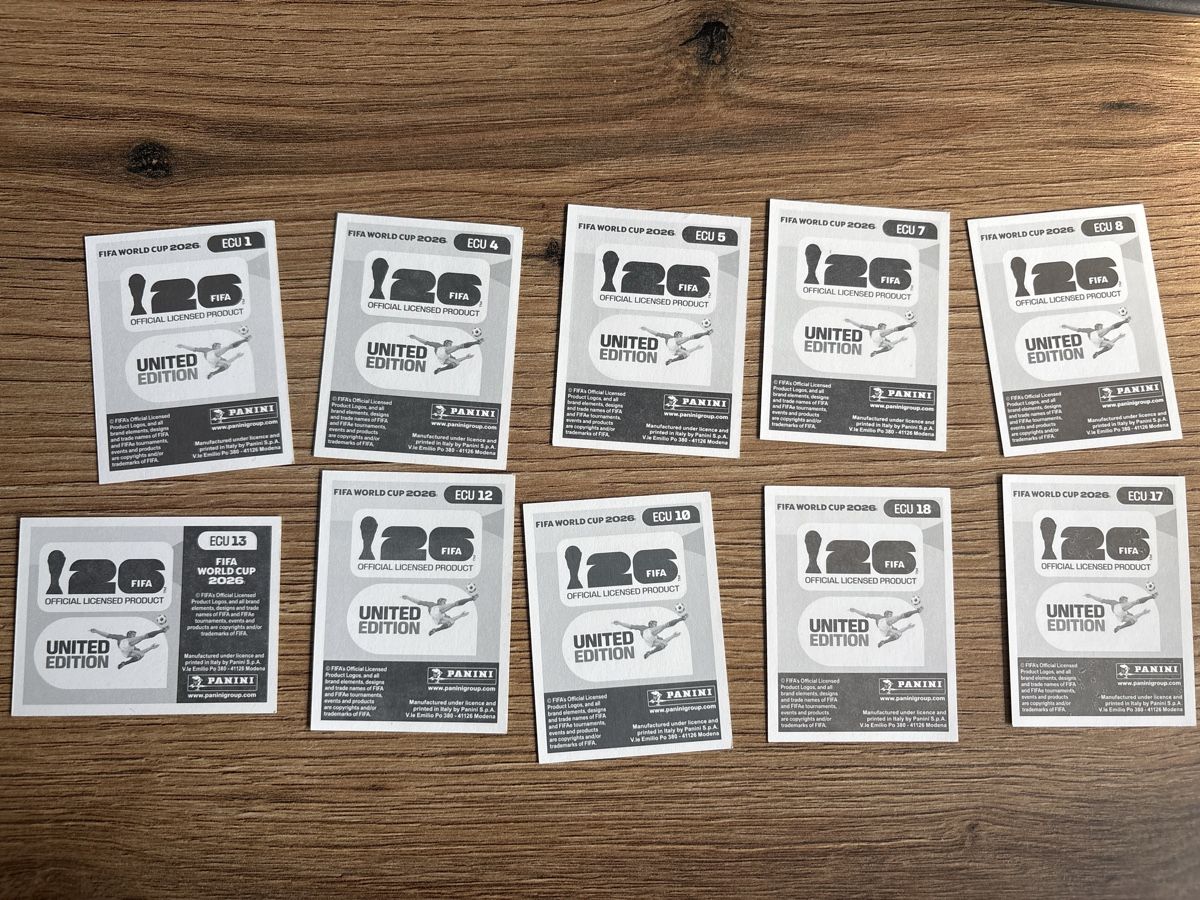 Panini Carte collezionabili: Panini WM 2026 Ecuador Stickers – Nuovo (secondo la descrizione) da Menznau venduto da Hetfield85 1