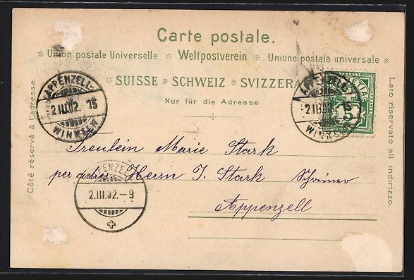 Cartoline postali: Jakobsbad, Restaurant Bahnstation v. A.  – Usato da Berlin venduto da bartko-reher 1