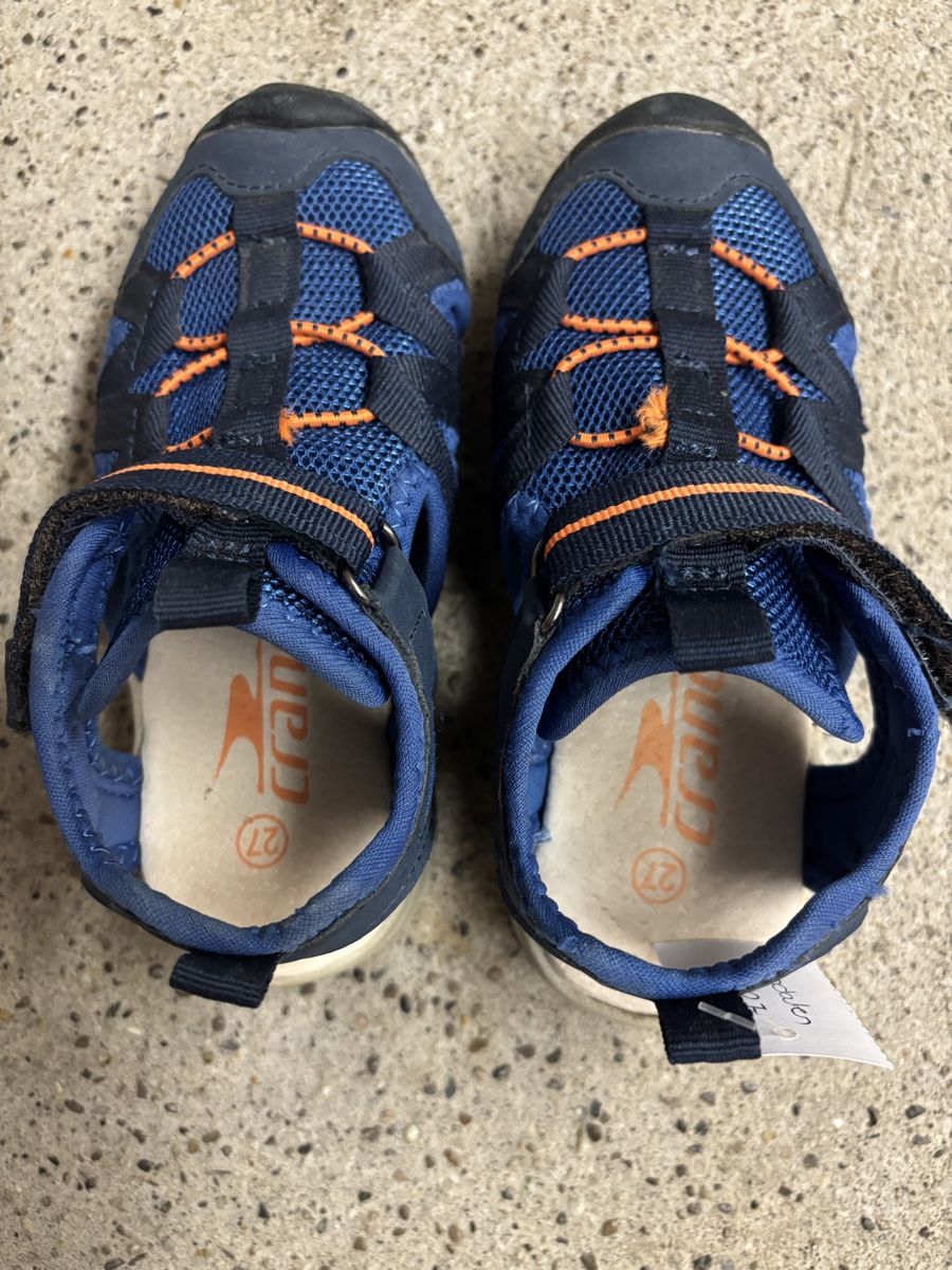 Scarpe per ragazzi: Kindersandalen blau orange, Grösse 27 – Usato da Büren an der Aare venduto da Nikito2001 1
